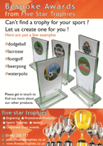 Bespoke Awards from Five Star Trophies