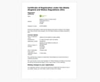 Environment Agency Certificate of Registration under the Waste