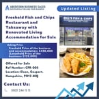 Freehold Fish and Chips Restaurant and Takeaway Business For Sale