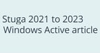 Stuga 2021 to 2023 Windows Active article