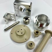 Component set of parts in a variety of materials