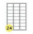 A4 label sheets with 24up
