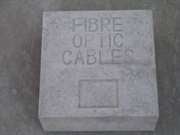 Concrete Marker Block - Fibre Optic Cables