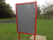External Notice Board With Posts