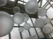 Hanging Frosted domes fr Butlins 