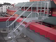 Metal Walkway with Railings