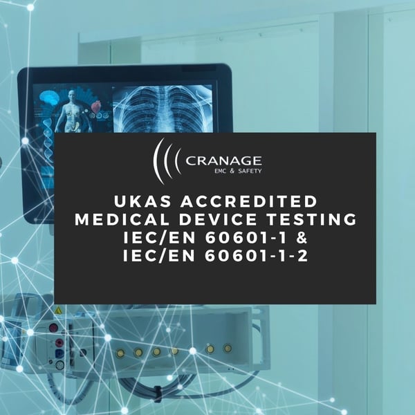 UKAS accredited IEC/EN 60601-1, 60601-1-2 testing