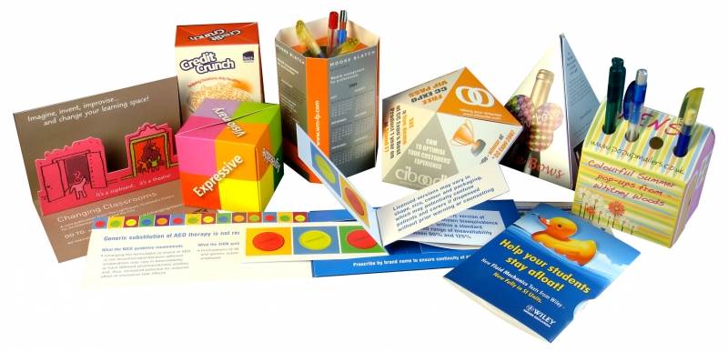 Pop up and interactive business marketing products
