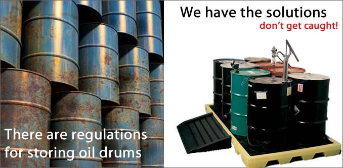 Spill Pallets and drum storage