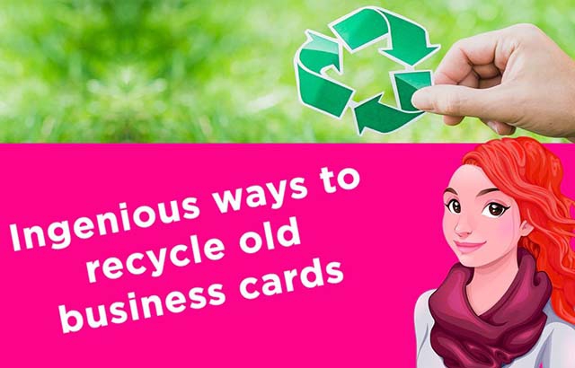 ​Ingenious ways to recycle old business cards