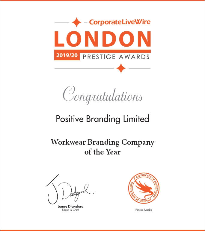 AWARD WINNERS - Workwear Branding Company of the Year