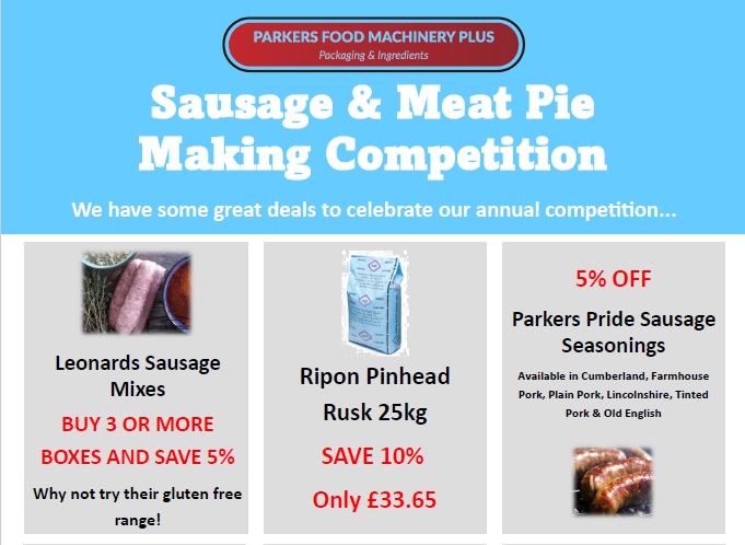 Sausage & Meat Pie Making Competition Offer