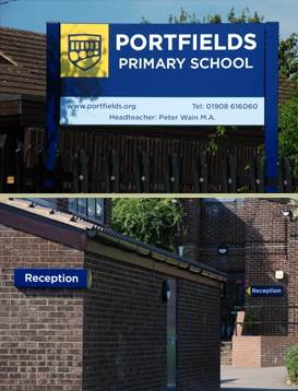 School signage, a case study in the holistic approach