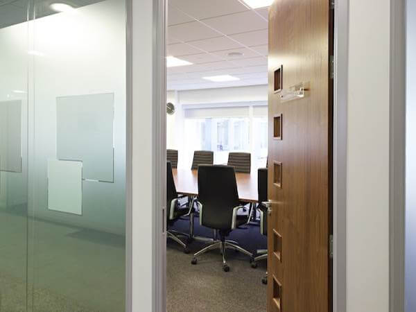 Frosted Glass Partitions