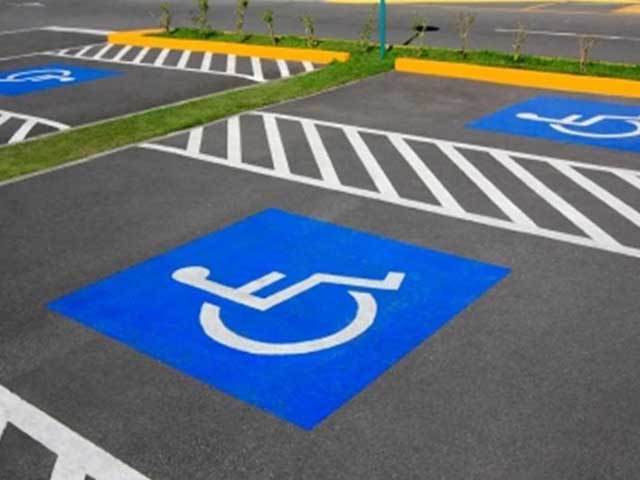 Disabled Car Park Line Marking
