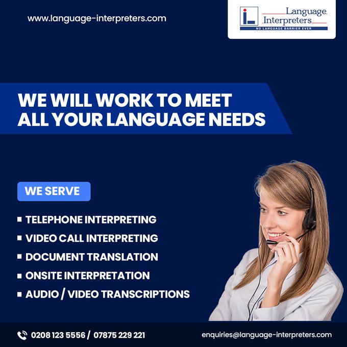 Language Interpretation and Translation services