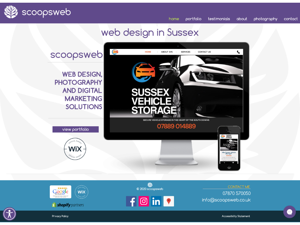 Professional web design from scoopsweb