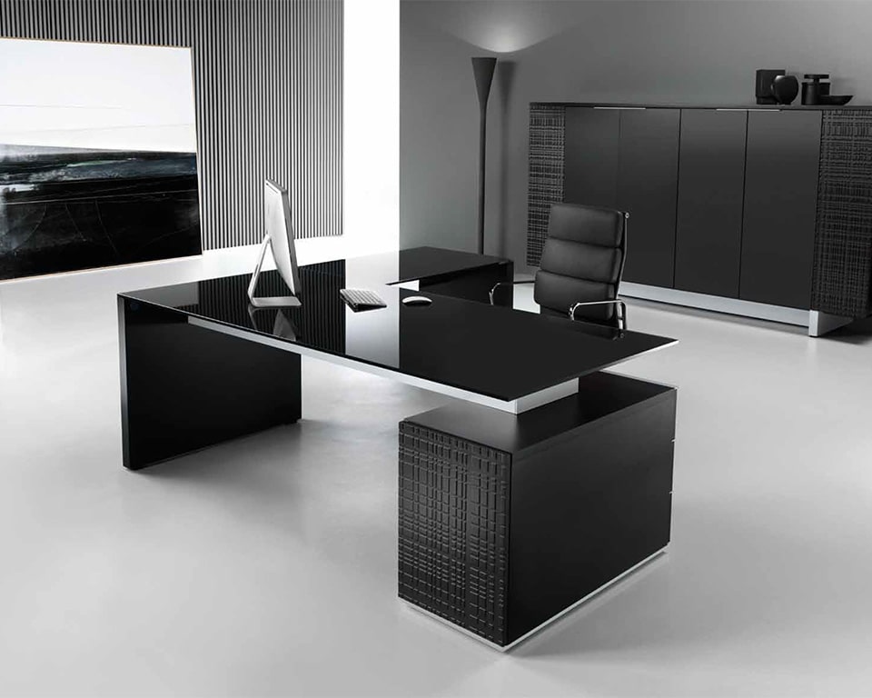 High - End Glass executive desks and Tables