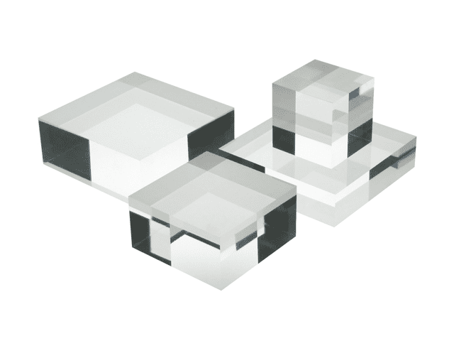 Solid Clear Acrylic Display Blocks