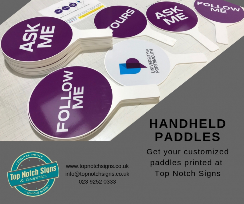 Branded Handheld Paddles for Events
