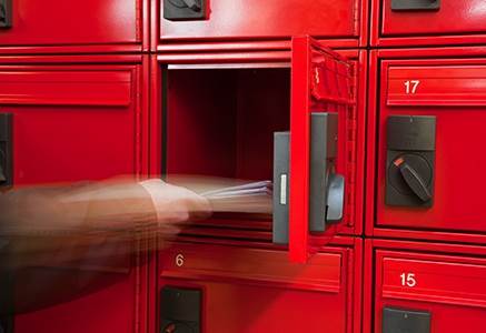 Electronic locking mailboxes with SALTO