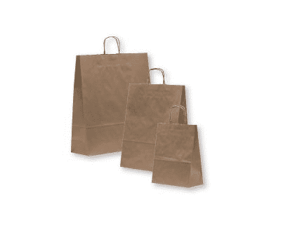 Recycled Brown Paper Carrier Bags